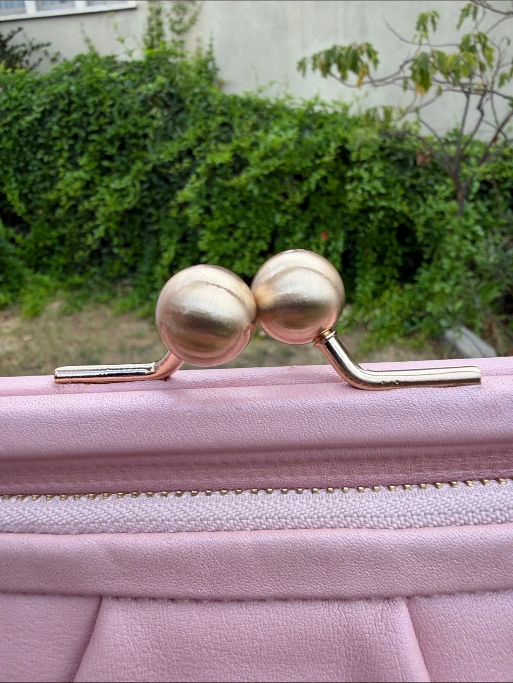 Coach Parker 13621 Pink Pearl Leather Kisslock Shoulder Bag Chain NWT Rare